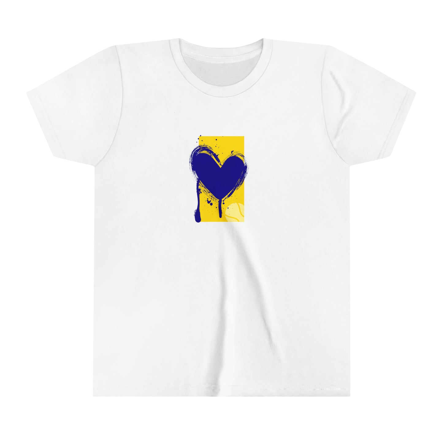 Courtside Heartbeat (Kids) - Yellow Navy