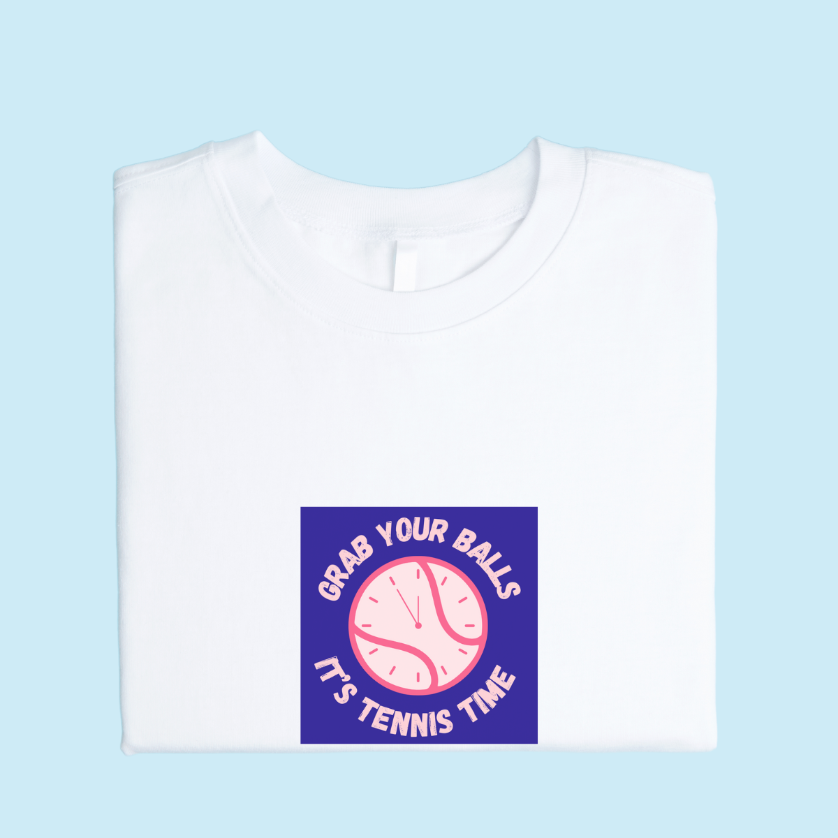 Grab Your Balls, It's Tennis Time Tee - Navy