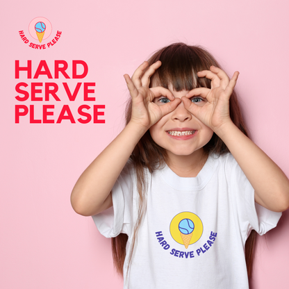 Hard Serve Please (Kids) - Blue Yellow