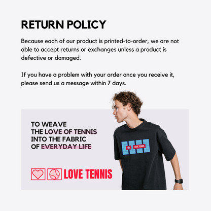 Love Tennis Four Courts - Back - Pink