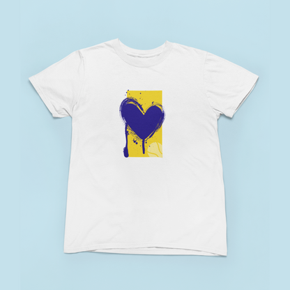 Courtside Heartbeat - Yellow Navy