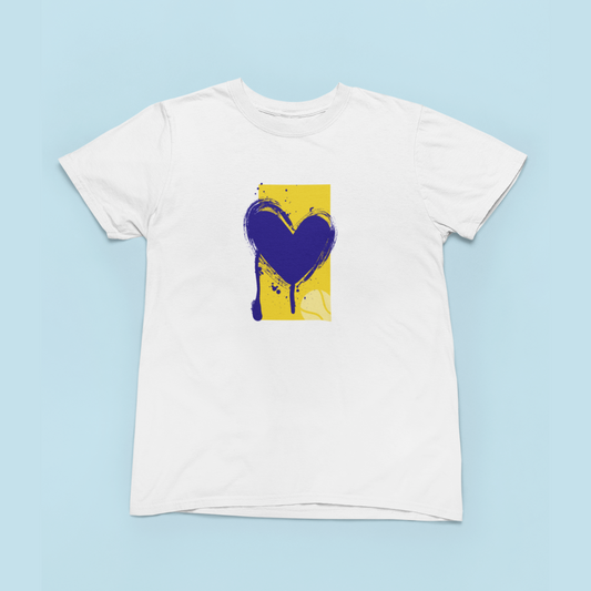 Courtside Heartbeat - Yellow Navy