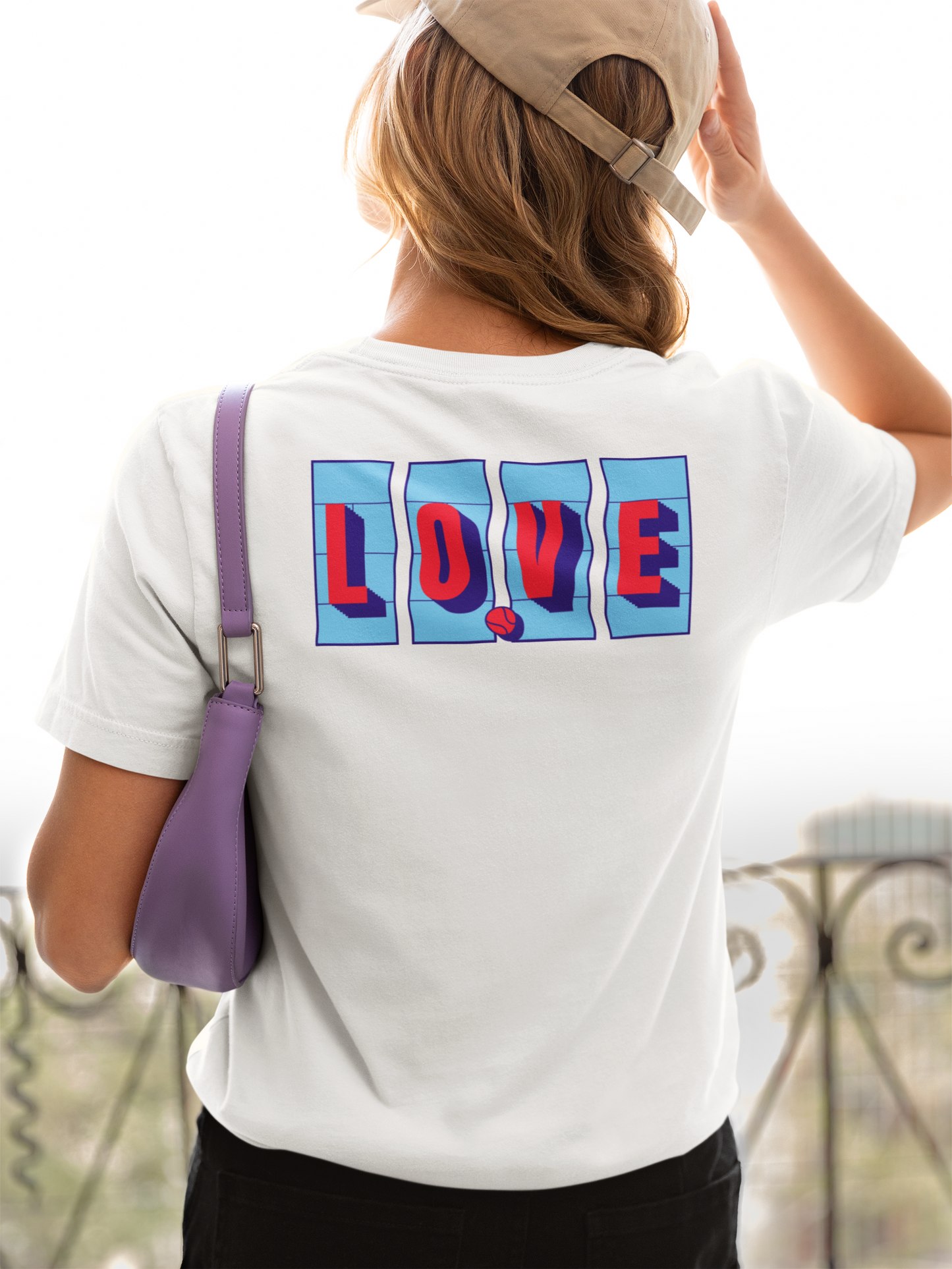 Love Tennis Four Courts - Back - Blue